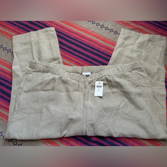 ❕NWT❕J.Jill Linen Capris - Picture 2 of 5